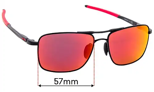 Sunglass Fix Replacement Lenses for Oakley Gauge 6 OO6038 - 57mm Wide Oakley Gauge 6 OO6038 Replacement Lenses 57mm wide