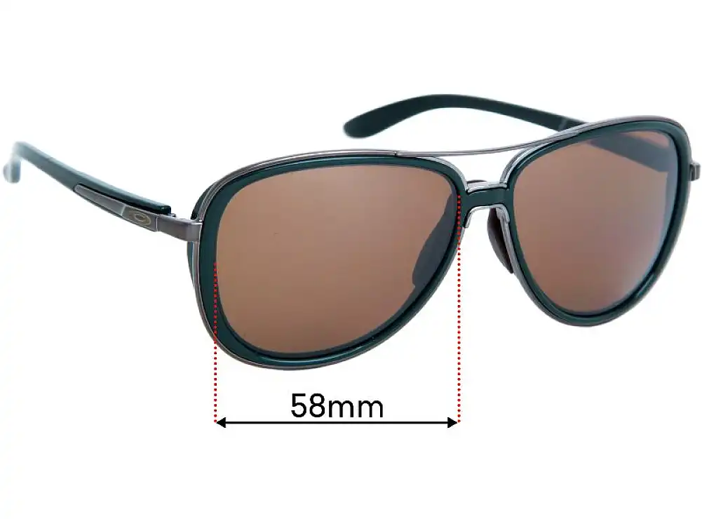 Sunglass Fix Replacement Lenses for Oakley Split Time OO4129 - 58mm Wide Sunglass Fix Replacement Lenses for Oakley Split Time OO4129 - 58mm Wide