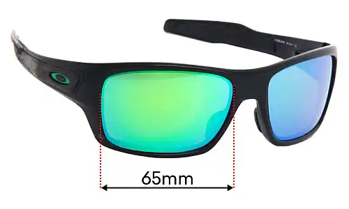 Sunglass Fix Replacement Lenses for Oakley Turbine OO9263 - 65mm Wide Oakley Turbine OO9263 Replacement Lenses 65mm wide
