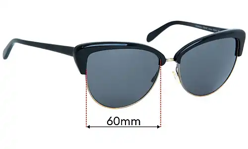 Sunglass Fix Replacement Lenses for Oliver Peoples Alisha OV5244-S - 60mm Wide Oliver Peoples Alisha OV5244-S Replacement Lenses 60mm wide
