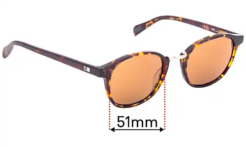 Sunglass Fix Replacement Lenses for Otis A Day Late - 51mm Wide Otis A Day Late Replacement Lenses 51mm wide
