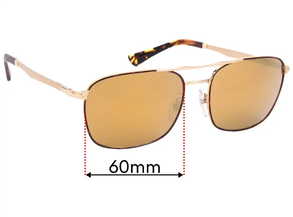 Sunglass Fix Replacement Lenses for Persol 2454-S - 60mm Wide Sunglass Fix Replacement Lenses for Persol 2454-S - 60mm Wide