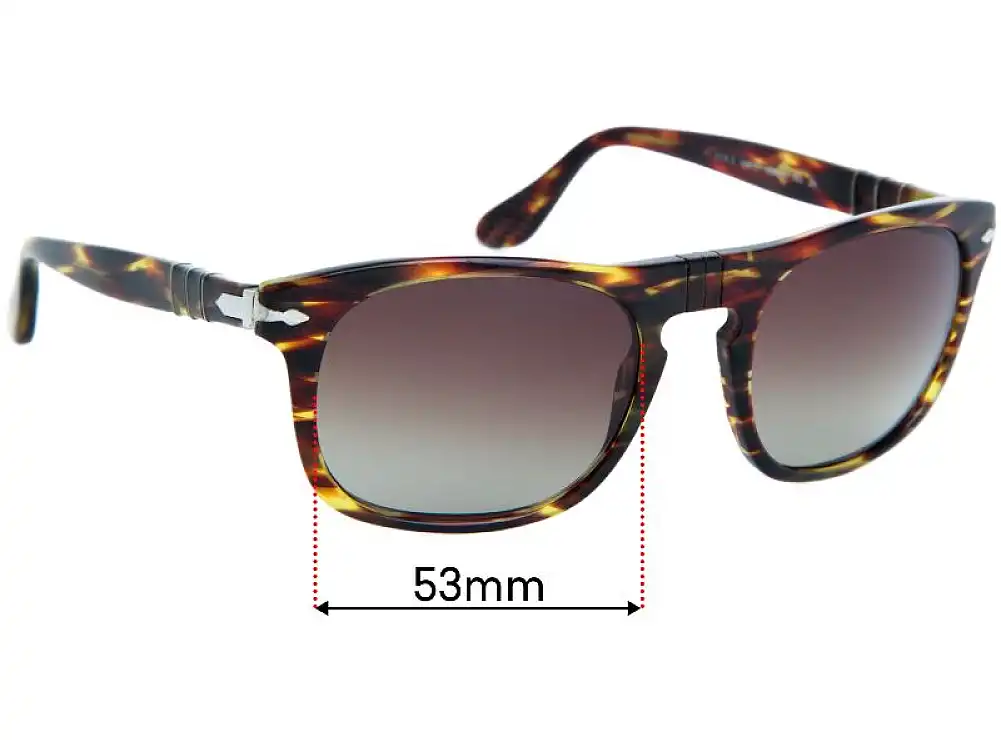 Sunglass Fix Replacement Lenses for Persol 3018-S - 53mm Wide Sunglass Fix Replacement Lenses for Persol 3018-S - 53mm Wide