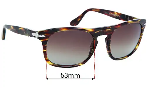 Sunglass Fix Replacement Lenses for Persol 3018-S - 53mm Wide Sunglass Fix Replacement Lenses for Persol 3018-S - 53mm Wide