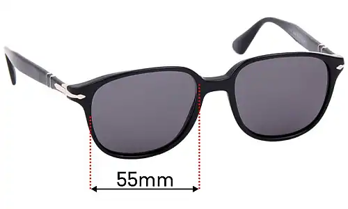 Sunglass Fix Replacement Lenses for Persol 3149-S - 55mm Wide Persol 3149-S Replacement Lenses 55mm wide