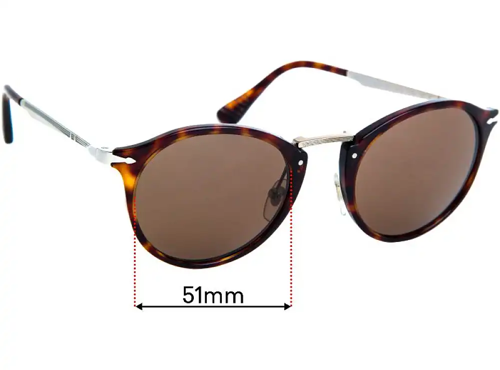 Sunglass Fix Replacement Lenses for Persol 3166-S - 51mm Wide Sunglass Fix Replacement Lenses for Persol 3166-S - 51mm Wide