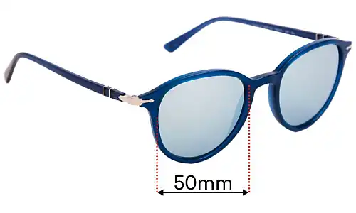 Sunglass Fix Replacement Lenses for Persol 3169-S - 50mm Wide Persol 3169-S Replacement Lenses 50mm wide