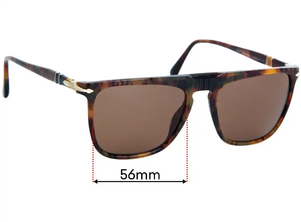 Sunglass Fix Replacement Lenses for Persol 3225-S - 56mm Wide Sunglass Fix Replacement Lenses for Persol 3225-S - 56mm Wide