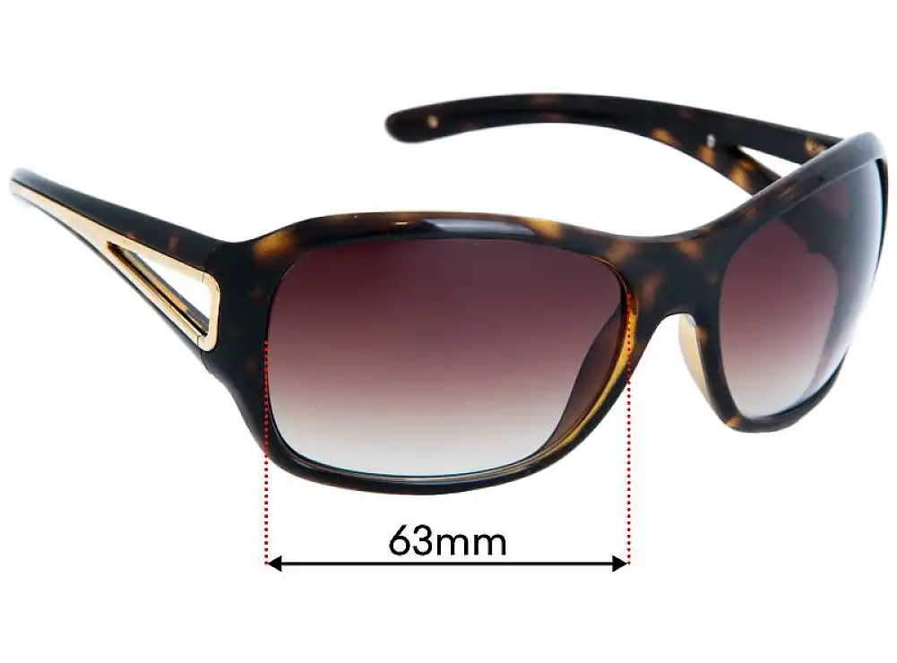 Sunglass Fix Replacement Lenses for Prada SPR15L & PR15LS - 63mm Wide Sunglass Fix Replacement Lenses for Prada SPR15L & PR15LS - 63mm Wide
