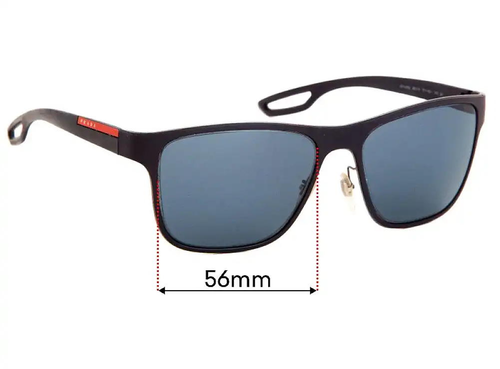 Sunglass Fix Replacement Lenses for Prada SPS56Q - 56mm Wide Sunglass Fix Replacement Lenses for Prada SPS56Q - 56mm Wide
