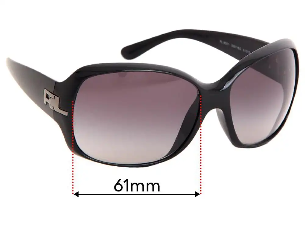 Sunglass Fix Replacement Lenses for Polo RL 8001 - 61mm Wide Sunglass Fix Replacement Lenses for Polo RL 8001 - 61mm Wide
