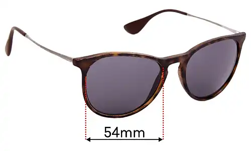 Sunglass Fix Replacement Lenses for Ray-Ban RB4171L Erika - 54mm Wide Ray-Ban RB4171L Erika Replacement Lenses 54mm wide