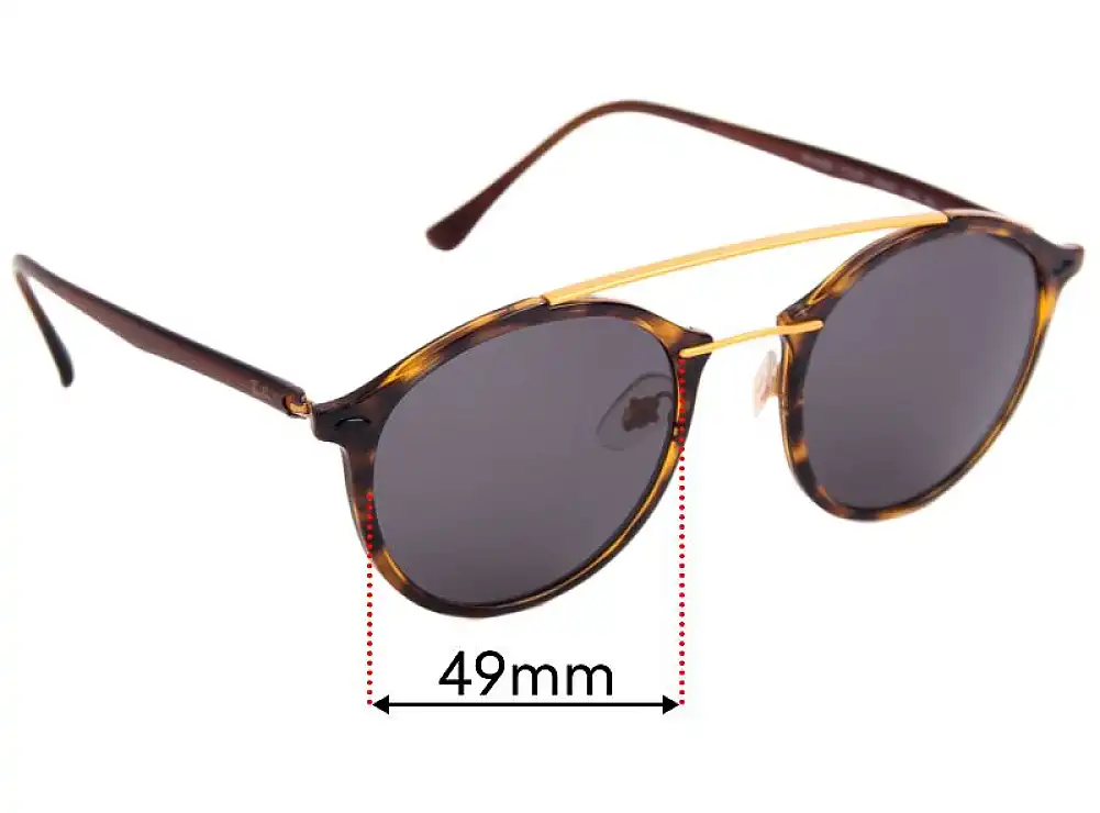 Sunglass Fix Replacement Lenses for Ray-Ban RB4266 LightRay - 49mm Wide Sunglass Fix Replacement Lenses for Ray-Ban RB4266 LightRay - 49mm Wide