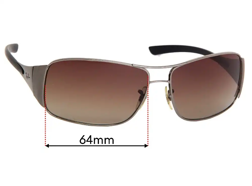 Sunglass Fix Replacement Lenses for Ray-Ban RB3320 - 64mm Wide Sunglass Fix Replacement Lenses for Ray-Ban RB3320 - 64mm Wide