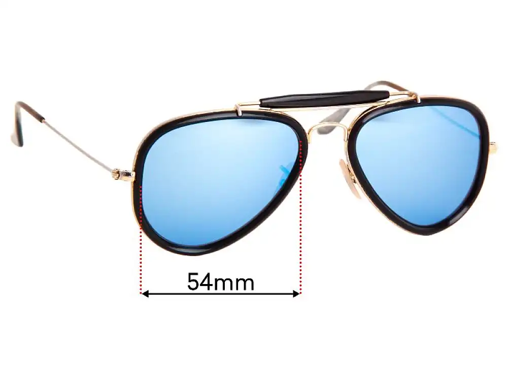Sunglass Fix Replacement Lenses for Ray-Ban RB3428 Road Spirit - 54mm Wide Sunglass Fix Replacement Lenses for Ray-Ban RB3428 Road Spirit - 54mm Wide