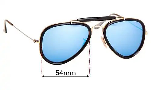 Sunglass Fix Replacement Lenses for Ray-Ban RB3428 Road Spirit - 54mm Wide Ray-Ban RB3428 Road Spirit Replacement Lenses 54mm wide