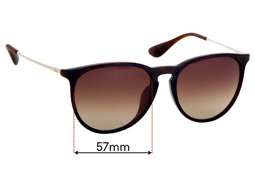 Sunglass Fix Replacement Lenses for Ray-Ban RB4171-F Erika (Low Bridge Fit) - 57mm Wide Sunglass Fix Replacement Lenses for Ray-Ban RB4171-F Erika (Low Bridge Fit) - 57mm Wide