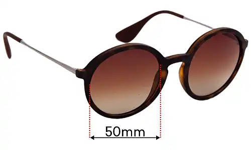 Sunglass Fix Replacement Lenses for Ray Ban RB4222 - 50mm Wide Ray Ban RB4222 Replacement Lenses 50mm wide