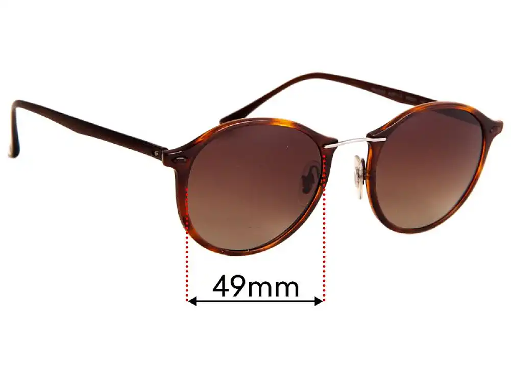 Sunglass Fix Replacement Lenses for Ray-Ban RB4242 LightRay - 49mm Wide Sunglass Fix Replacement Lenses for Ray-Ban RB4242 LightRay - 49mm Wide