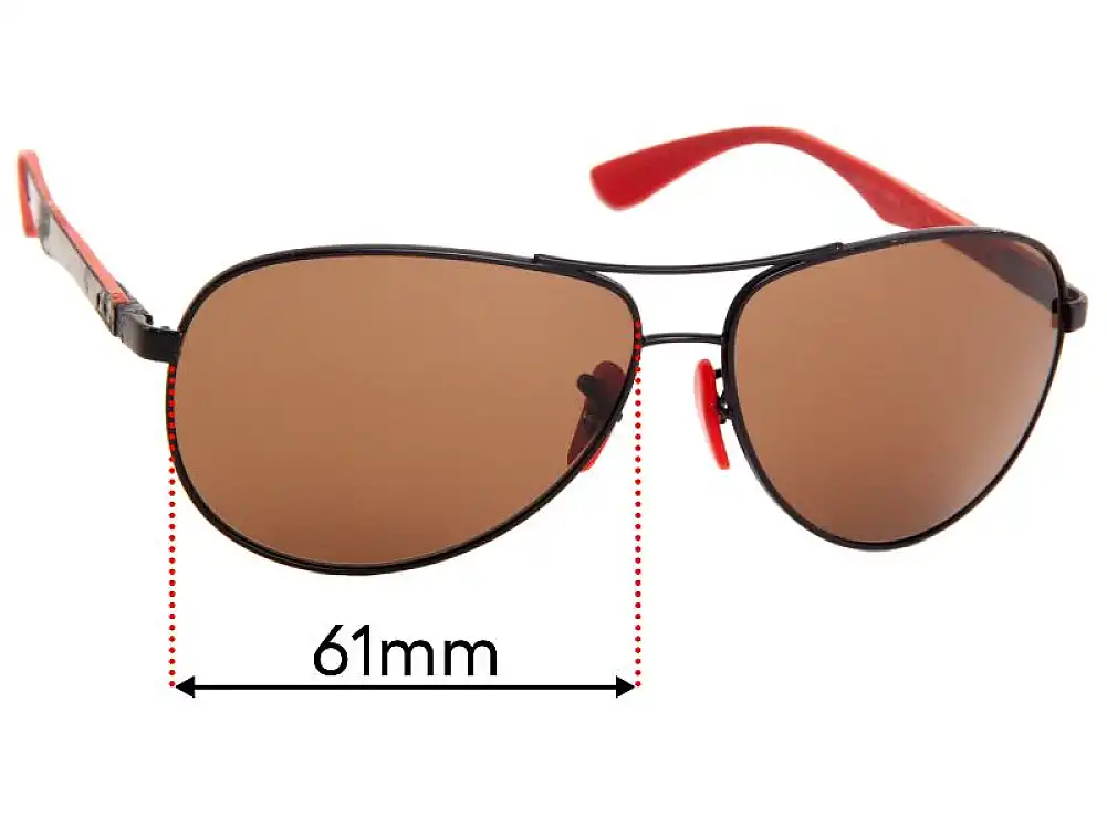 Sunglass Fix Replacement Lenses for Ray-Ban RB8313-M Tech - 61mm Wide Sunglass Fix Replacement Lenses for Ray-Ban RB8313-M Tech - 61mm Wide
