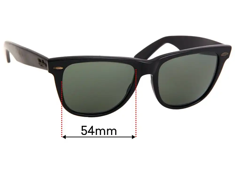 Sunglass Fix Replacement Lenses for Ray-Ban B&L Wayfarer II - 54mm Wide Sunglass Fix Replacement Lenses for Ray-Ban B&L Wayfarer II - 54mm Wide