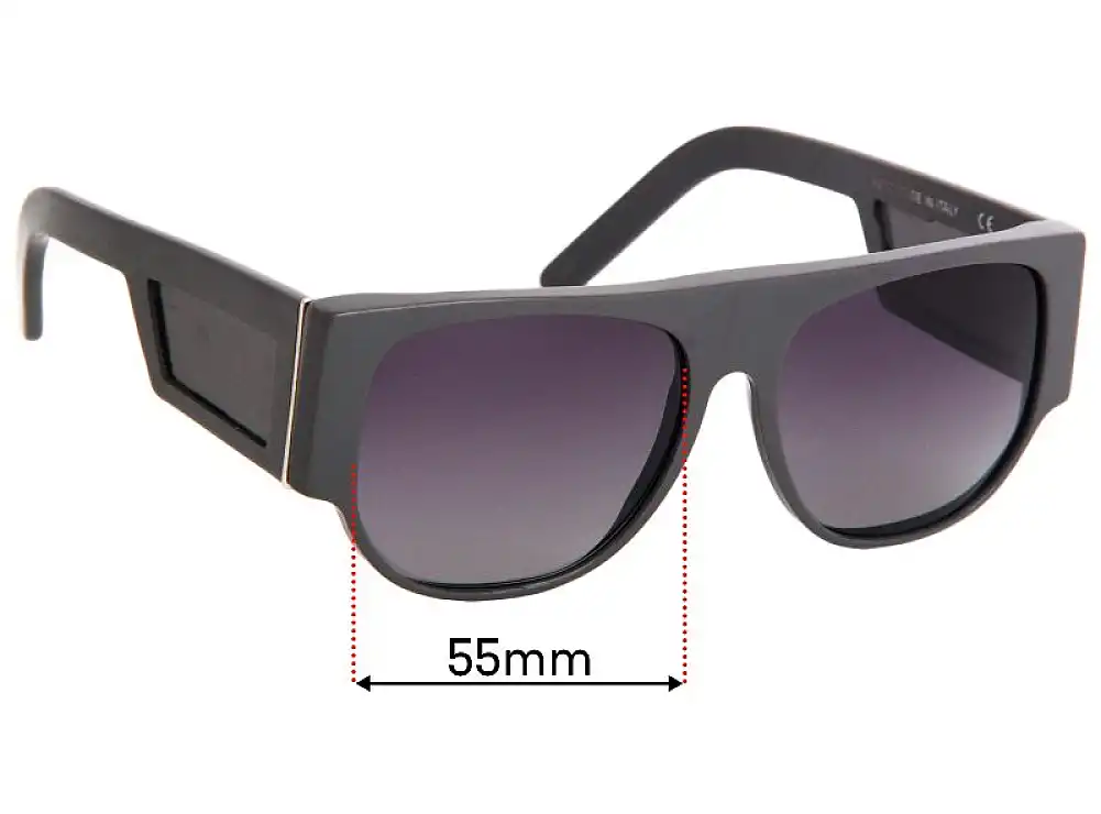 Sunglass Fix Replacement Lenses for Retro Super Future Sideviews - 55mm Wide Sunglass Fix Replacement Lenses for Retro Super Future Sideviews - 55mm Wide