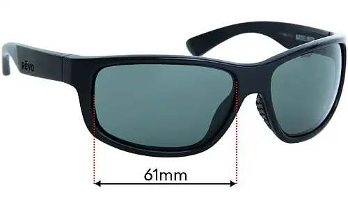 Sunglass Fix Replacement Lenses for Revo RE1006 Baseliner - 61mm Wide Sunglass Fix Replacement Lenses for Revo RE1006 Baseliner - 61mm Wide