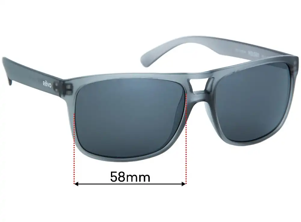 Sunglass Fix Replacement Lenses for Revo RE1019 Holsby - 58mm Wide Sunglass Fix Replacement Lenses for Revo RE1019 Holsby - 58mm Wide