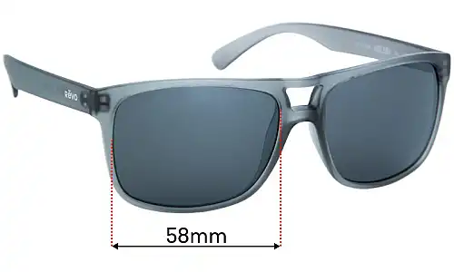 Sunglass Fix Replacement Lenses for Revo RE1019 Holsby - 58mm Wide Revo RE1019 Holsby Replacement Lenses 58mm wide