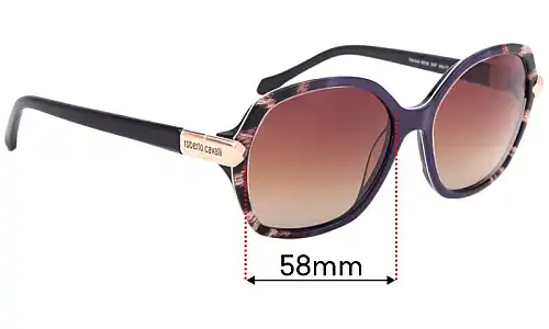 Sunglass Fix Replacement Lenses for Roberto Cavalli Menkib 903S - 58mm Wide Roberto Cavalli Menkib 903S Replacement Lenses 58mm wide