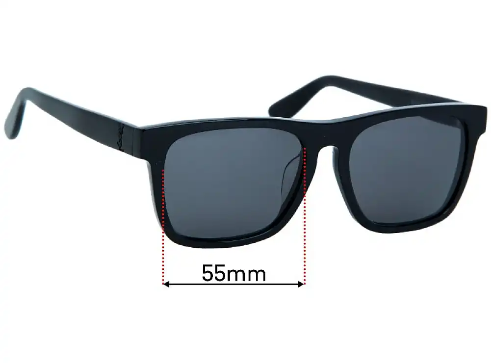 Sunglass Fix Replacement Lenses for Saint Laurent SL M13/F - 55mm Wide Sunglass Fix Replacement Lenses for Saint Laurent SL M13/F - 55mm Wide