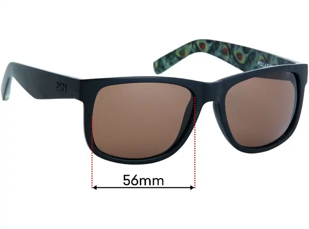 Sunglass Fix Replacement Lenses for Sin Riot - 56mm Wide Sunglass Fix Replacement Lenses for Sin Riot - 56mm Wide