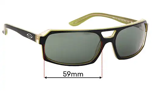 Sunglass Fix Replacement Lenses for Smith Hemi - 59mm Wide Smith Hemi Replacement Lenses 59mm wide