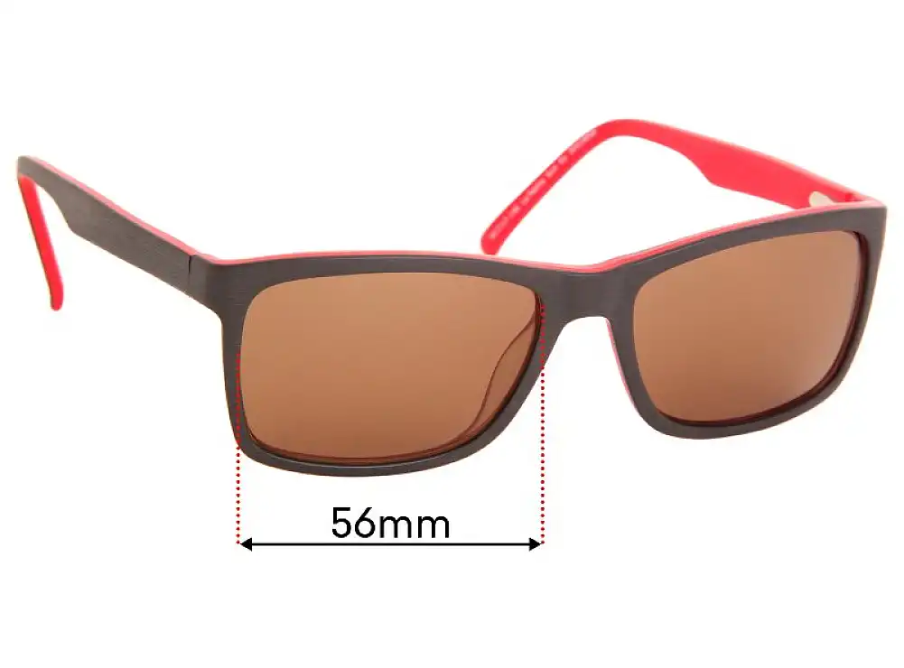Sunglass Fix Replacement Lenses for Specsavers La Palma Sun Rx - 56mm Wide Sunglass Fix Replacement Lenses for Specsavers La Palma Sun Rx - 56mm Wide