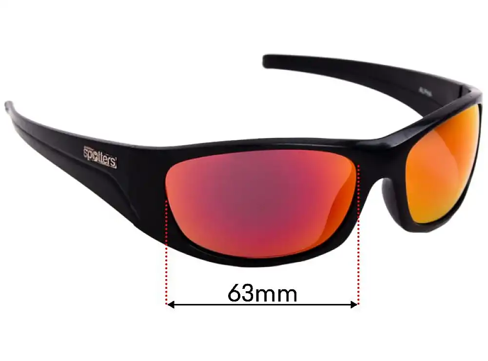 Sunglass Fix Replacement Lenses for Spotters Alpha 2016 & Newer - 63mm Wide Sunglass Fix Replacement Lenses for Spotters Alpha 2016 & Newer - 63mm Wide