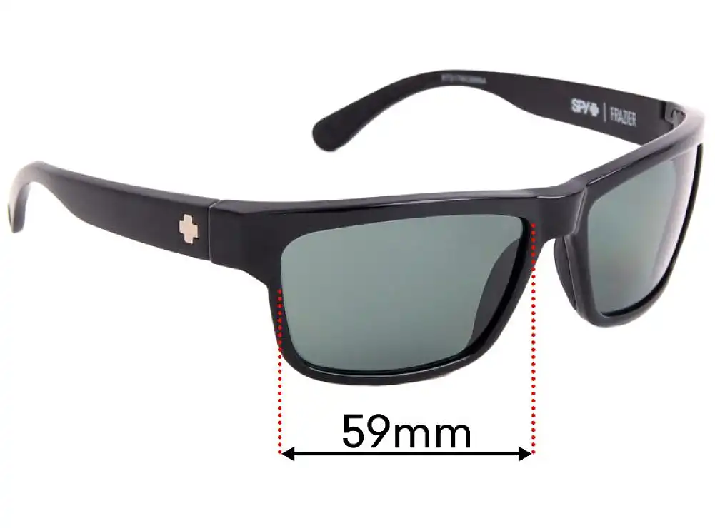 Sunglass Fix Replacement Lenses for Spy Optic Frazier - 59mm Wide Sunglass Fix Replacement Lenses for Spy Optic Frazier - 59mm Wide