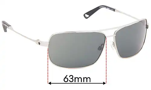Sunglass Fix Replacement Lenses for Spy Optic Leo - 63mm Wide Spy Optic Leo Replacement Lenses 63mm wide