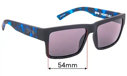 Sunglass Fix Replacement Lenses for Spy Optic Montana - 54mm Wide Spy Optic Montana Replacement Lenses 54mm wide