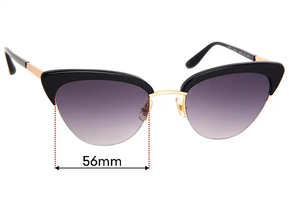 Sunglass Fix Replacement Lenses for Sunday Somewhere Pixie Sun084 - 56mm Wide Sunglass Fix Replacement Lenses for Sunday Somewhere Pixie Sun084 - 56mm Wide