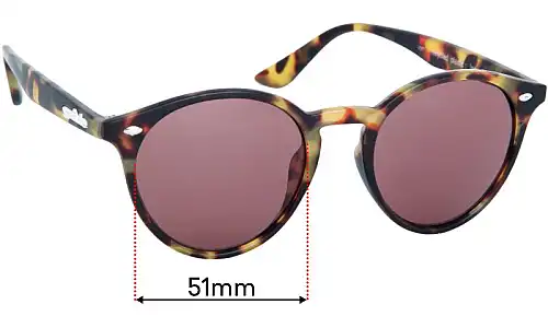 Sunglass Fix Replacement Lenses for Szade Henson - 51mm Wide Sunglass Fix Replacement Lenses for Szade Henson - 51mm Wide