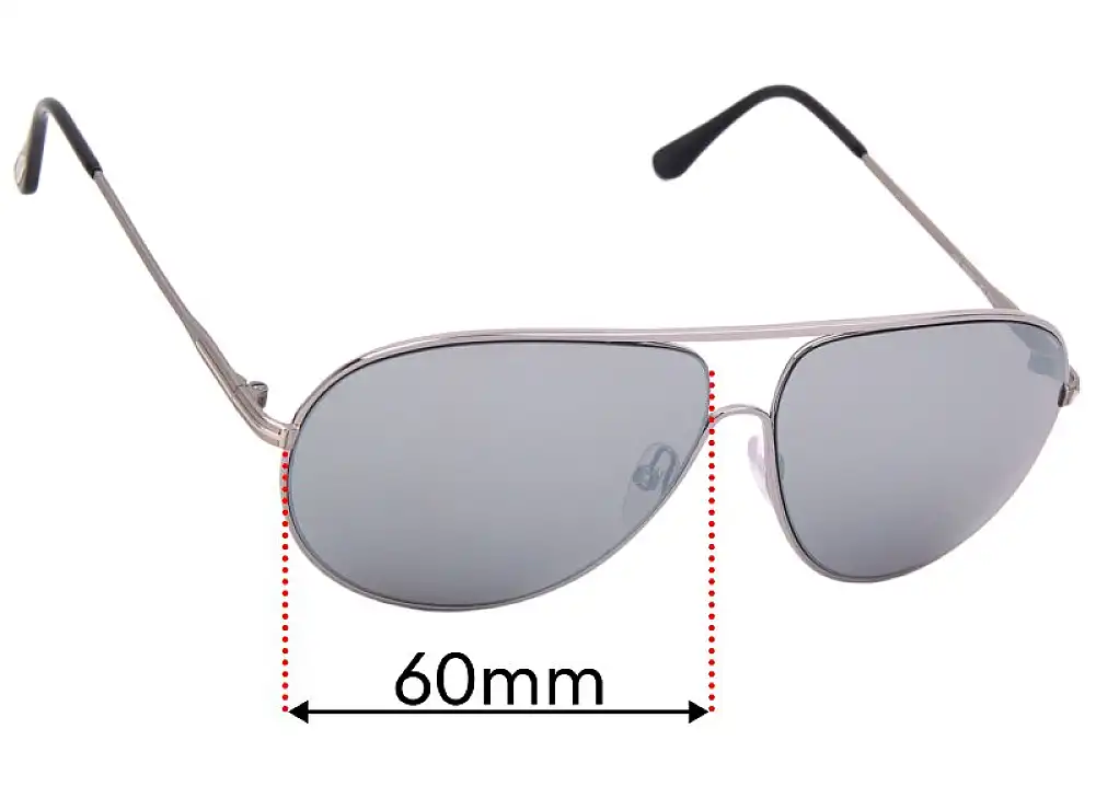 Sunglass Fix Replacement Lenses for Tom Ford Cliff TF450 - 61mm Wide Sunglass Fix Replacement Lenses for Tom Ford Cliff TF450 - 61mm Wide