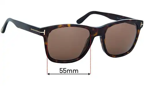 Sunglass Fix Replacement Lenses for Tom Ford Eric-02 TF595 - 55mm Wide Sunglass Fix Replacement Lenses for Tom Ford Eric-02 TF595 - 55mm Wide