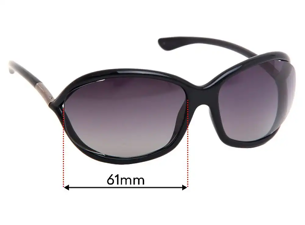 Sunglass Fix Replacement Lenses for Tom Ford Jennifer FT0008 - 61mm Wide Sunglass Fix Replacement Lenses for Tom Ford Jennifer FT0008 - 61mm Wide