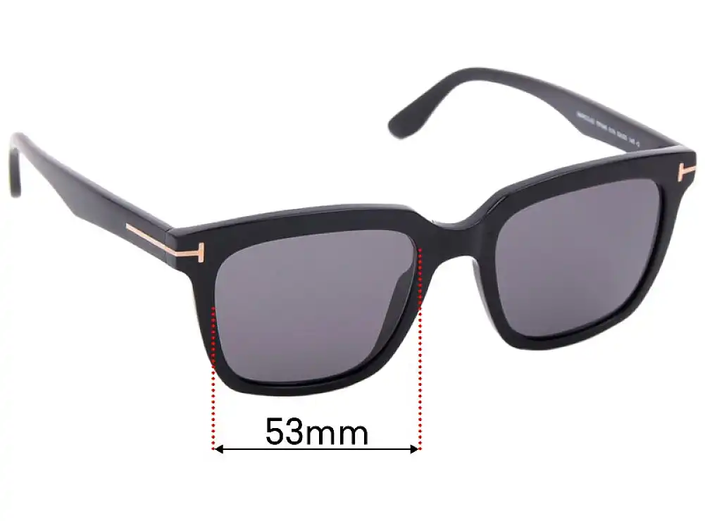 Sunglass Fix Replacement Lenses for Tom Ford Marco-02 TF646 - 53mm Wide Sunglass Fix Replacement Lenses for Tom Ford Marco-02 TF646 - 53mm Wide