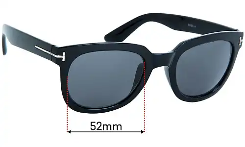 Sunglass Fix Replacement Lenses for Tom Ford TF5179-F - 52mm Wide Tom Ford TF5179-F Replacement Lenses 52mm wide