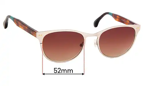 Sunglass Fix Replacement Lenses for Toms Clementine - 52mm Wide Toms Clementine Replacement Lenses 52mm wide