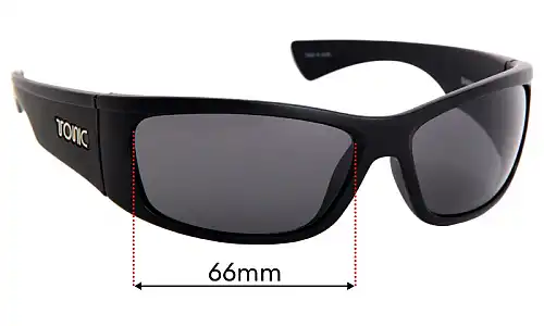Sunglass Fix Replacement Lenses for Tonic Shimmer - 66mm Wide Sunglass Fix Replacement Lenses for Tonic Shimmer - 66mm Wide