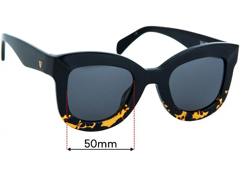 Sunglass Fix Replacement Lenses for Valley Belgrade - 50mm Wide Sunglass Fix Replacement Lenses for Valley Belgrade - 50mm Wide