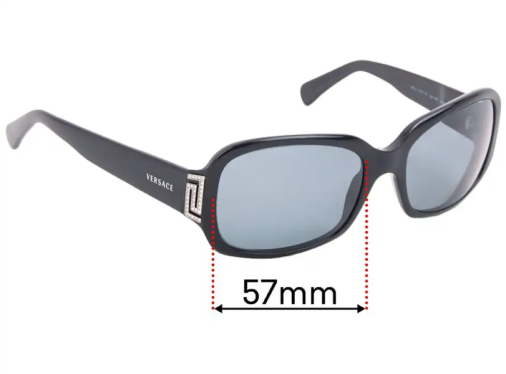 Sunglass Fix Replacement Lenses for Versace MOD 4051-B - 57mm Wide Sunglass Fix Replacement Lenses for Versace MOD 4051-B - 57mm Wide