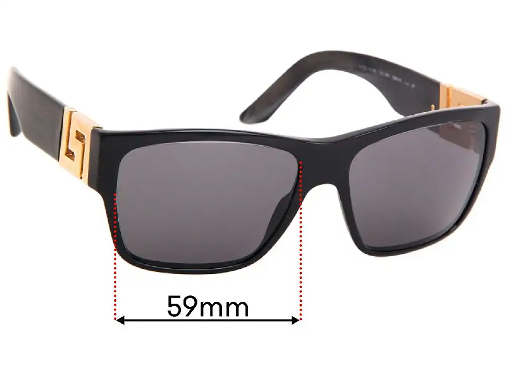 Sunglass Fix Replacement Lenses for Versace MOD 4296 - 59mm Wide Sunglass Fix Replacement Lenses for Versace MOD 4296 - 59mm Wide